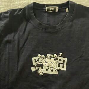Kith Treats Navy Graphic Tee large pre owned